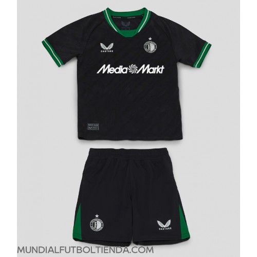 Camiseta Feyenoord Segunda Equipación Replica 2024-25 para niños mangas cortas (+ Pantalones cortos)